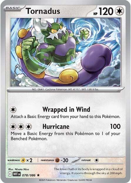 Tornadus [078/086] [White Flare] Holofoil