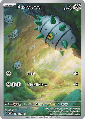 Ferroseed [148/086] [White Flare] Holofoil