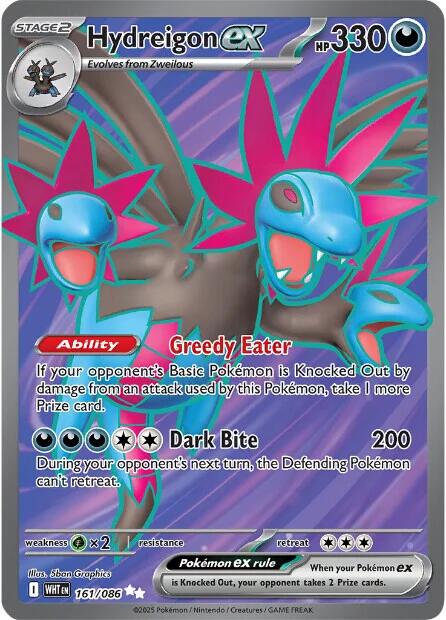 Hydreigon ex [161/086] [White Flare] Holofoil