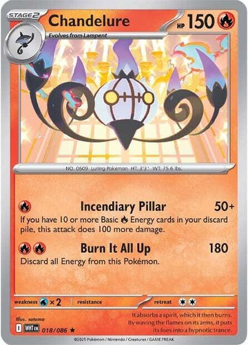Chandelure [018/086] [White Flare] Holofoil