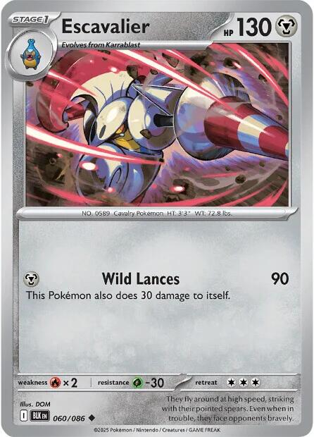 Escavalier [060/086] [Black Bolt] Reverse Holofoil