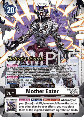 Mother Eater [BT22-007 U] [Cyber Eden Release Event Cards] Foil