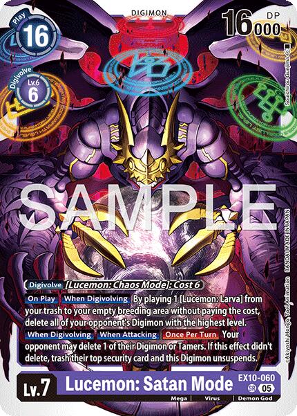 Lucemon: Satan Mode [EX10-060 SR] [Sinister Order] Foil
