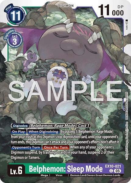 Belphemon: Sleep Mode [EX10-021 C] [Sinister Order]