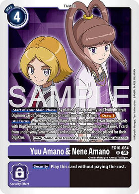 Yuu Amano & Nene Amano [EX10-064 R] [Sinister Order] Foil