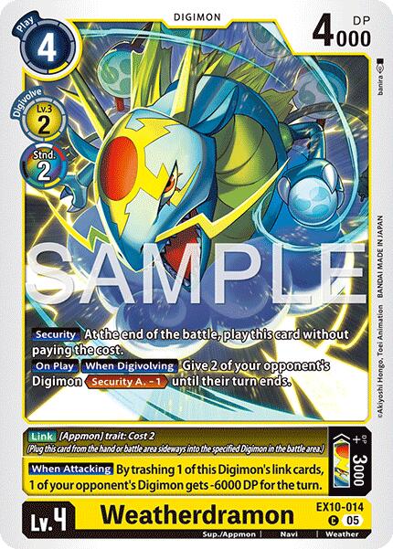Weatherdramon [EX10-014 C] [Sinister Order]
