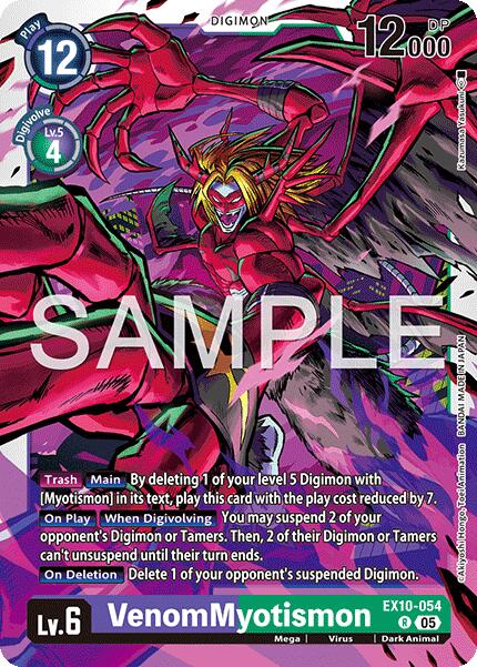 VenomMyotismon [EX10-054 R] [Sinister Order] Foil