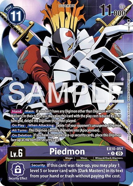 Piedmon (Alternate Art) [EX10-057 R] [Sinister Order] Foil