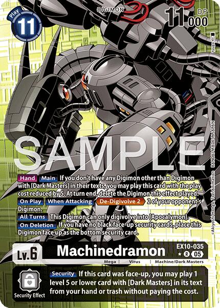 Machinedramon (Alternate Art) [EX10-035 R] [Sinister Order] Foil