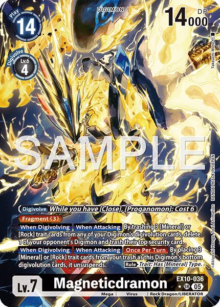 Magneticdramon (Alternate Art) [EX10-036 SR] [Sinister Order] Foil