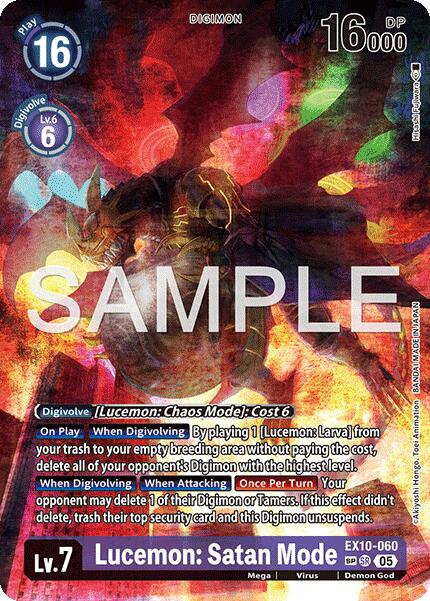Lucemon: Satan Mode (SP) [EX10-060 SR] [Sinister Order] Foil