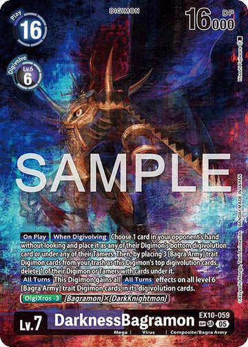 DarknessBagramon (SP) [EX10-059 SR] [Sinister Order] Foil