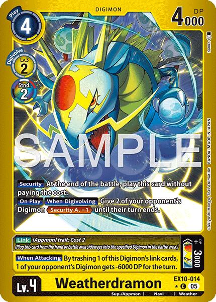 Weatherdramon (Limited Foil) [EX10-014 C] [Sinister Order] Foil