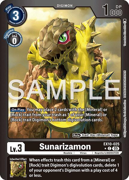 Sunarizamon (Limited Foil) [EX10-025 C] [Sinister Order] Foil
