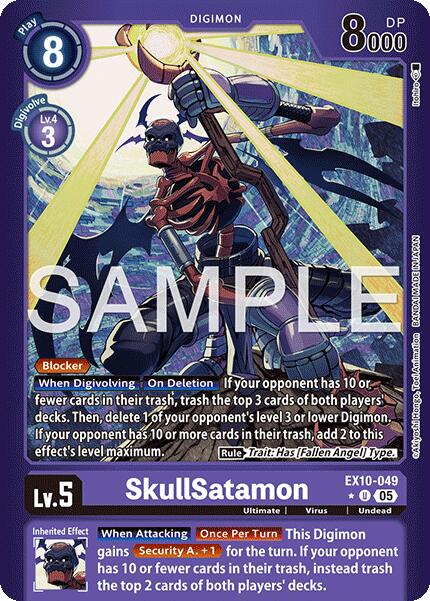 SkullSatamon (Limited Foil) [EX10-049 U] [Sinister Order] Foil