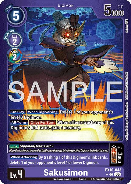 Sakusimon (Limited Foil) [EX10-043 C] [Sinister Order] Foil