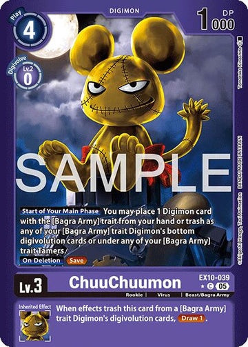 ChuuChuumon (Limited Foil) [EX10-039 C] [Sinister Order] Foil
