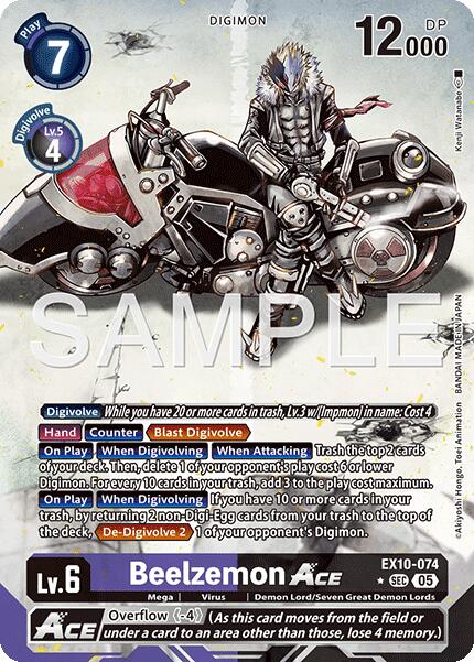 Beelzemon ACE (Alternate Art) [EX10-074 SEC] [Sinister Order] Foil