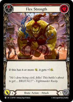 Flex Strength (Red) [SUP149] [Super Slam] Rainbow Foil