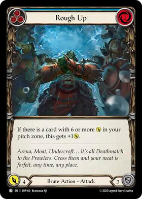 Rough Up (Blue) [SUP160] [Super Slam] Rainbow Foil