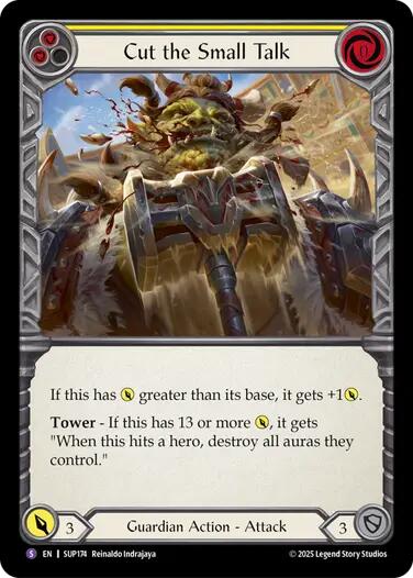 Cut the Small Talk [SUP174] [Super Slam] Rainbow Foil