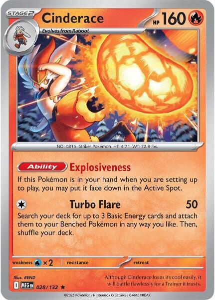Cinderace [028/132] [Mega Evolution] Reverse Holofoil