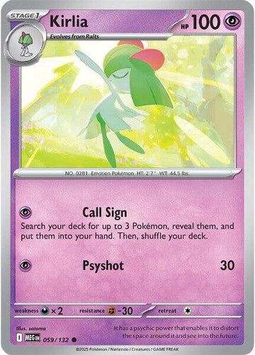 Kirlia [059/132] [Mega Evolution] Reverse Holofoil