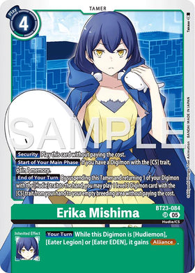 Erika Mishima [BT23-084 SR] [Hackers' Slumber] Foil