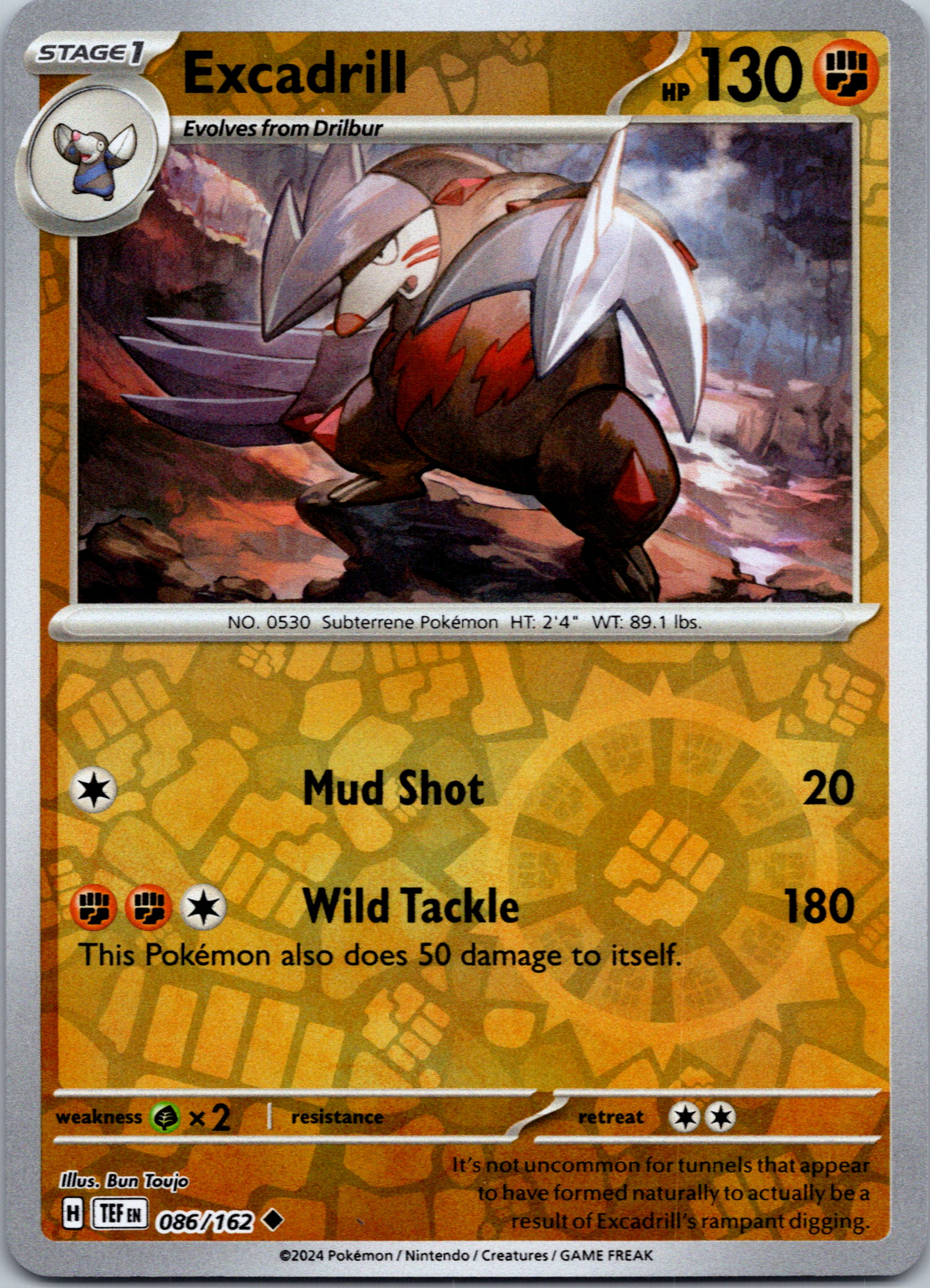 Excadrill [86/162] - (Temporal Forces) Reverse Holofoil