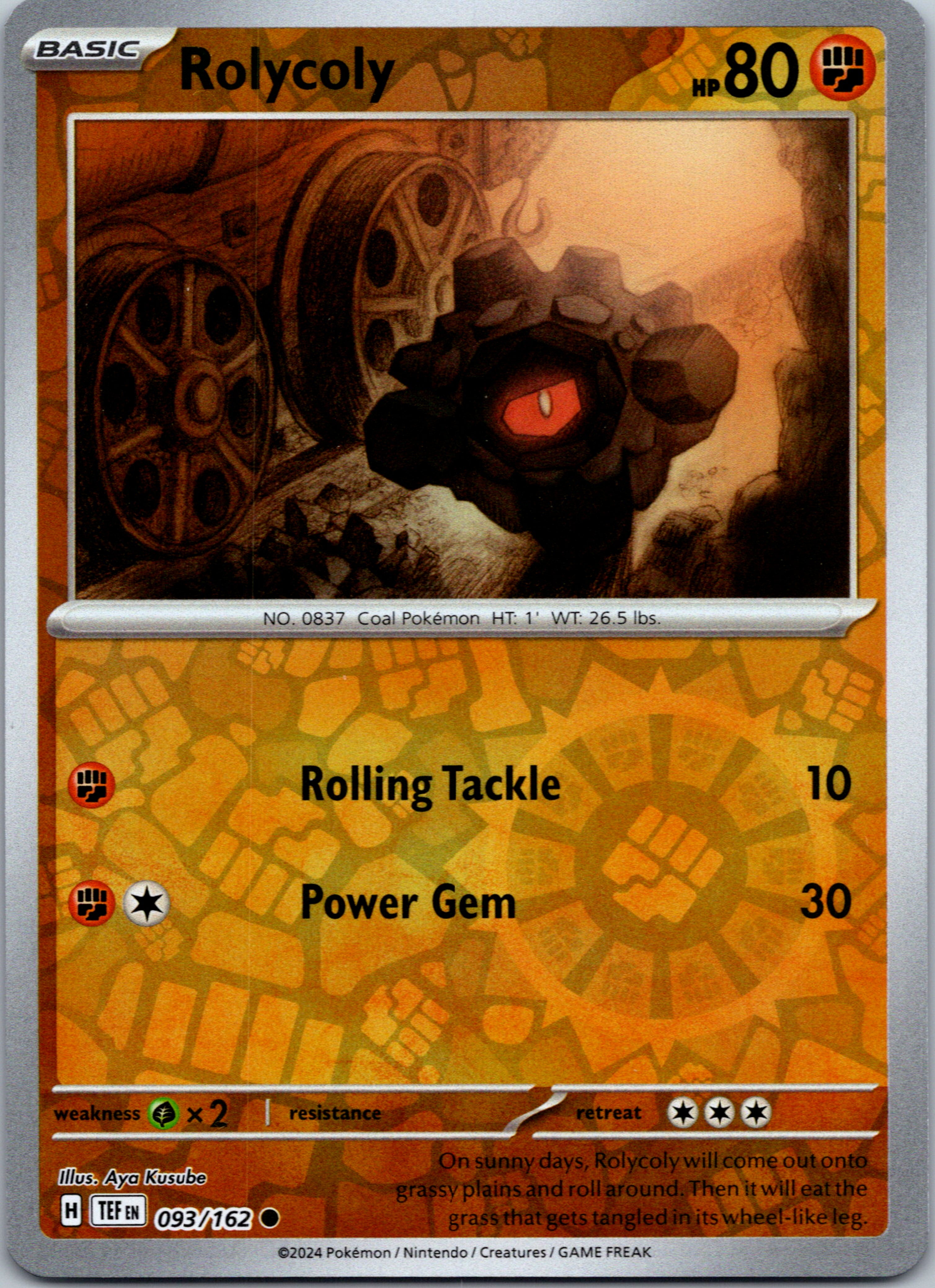 Rolycoly [93/162] - (Temporal Forces) Reverse Holofoil