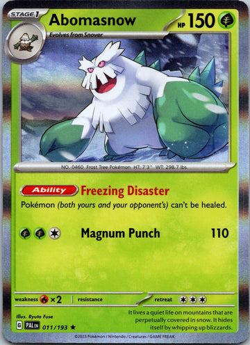 Abomasnow [011/193] [Paldea Evolved] Holofoil