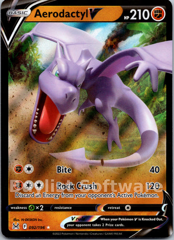 Aerodactyl V (092/196) [Sword & Shield: Lost Origin]
