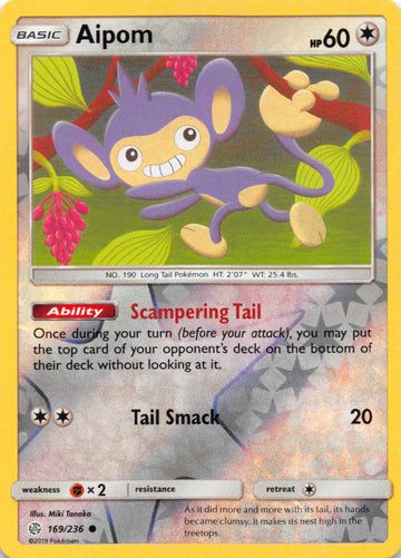 Aipom [169/236] [Cosmic Eclipse] Reverse Holofoil