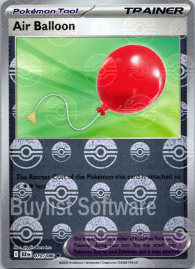 Air Balloon (Poke Ball Pattern) [079/086] [Black Bolt] Holofoil