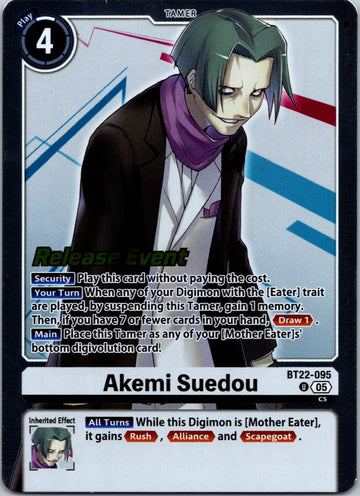 Akemi Suedou [BT22-095 U] [Cyber Eden Release Event Cards] Foil