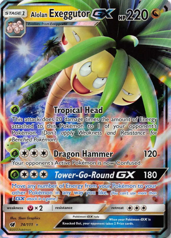 Alolan Exeggutor GX [74/111] [Crimson Invasion] Holofoil
