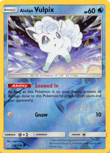 Alolan Vulpix [39/236] [Cosmic Eclipse] Reverse Holofoil