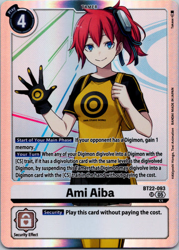 Ami Aiba [BT22-093 SR] [Cyber Eden] Foil