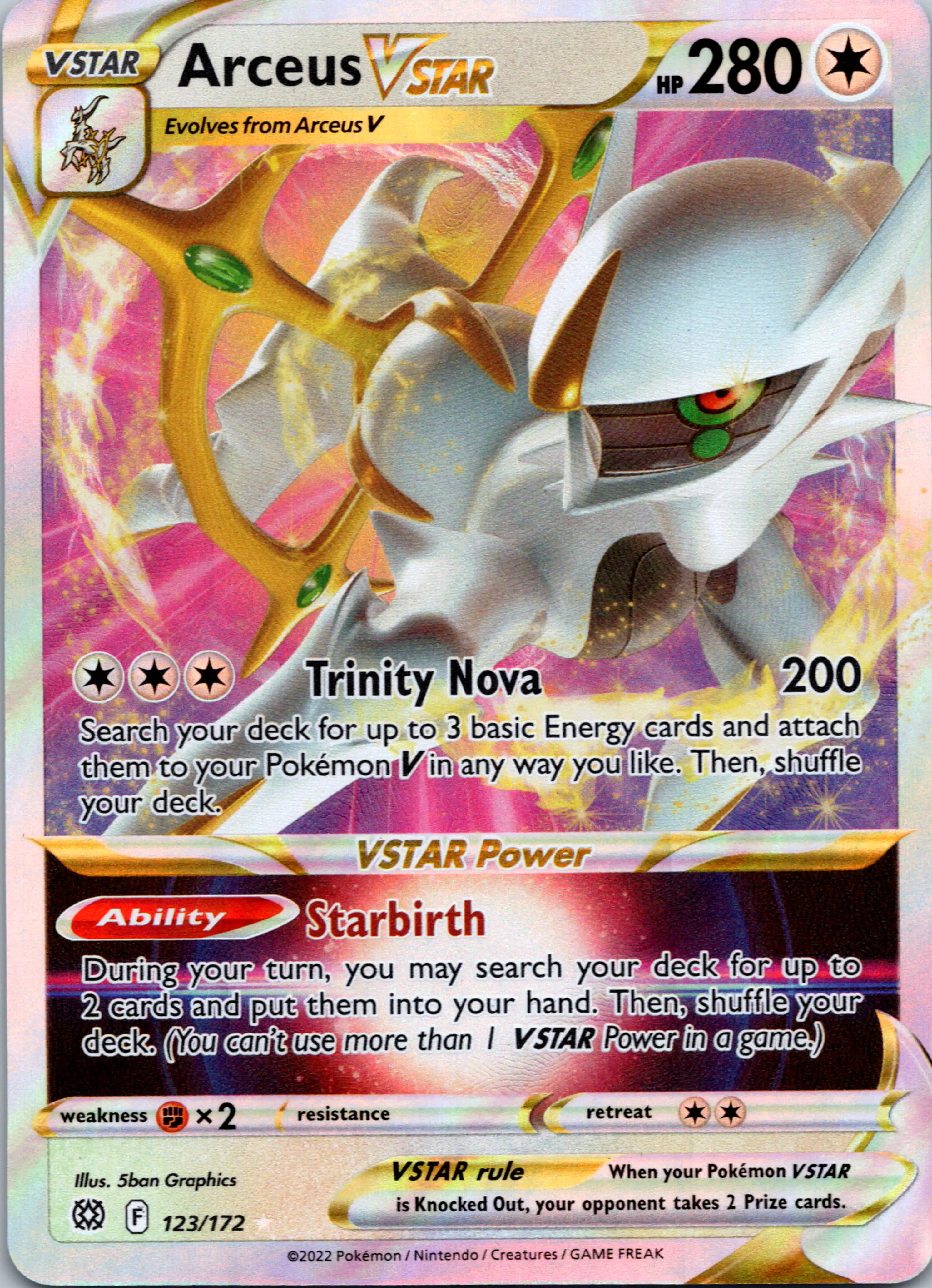 Arceus VSTAR [123/172] [Brilliant Stars] Holofoil