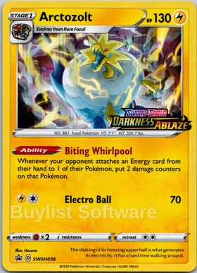Arctozolt (Stamped) [SWSH036] [Sword & Shield Promo Cards] Holofoil