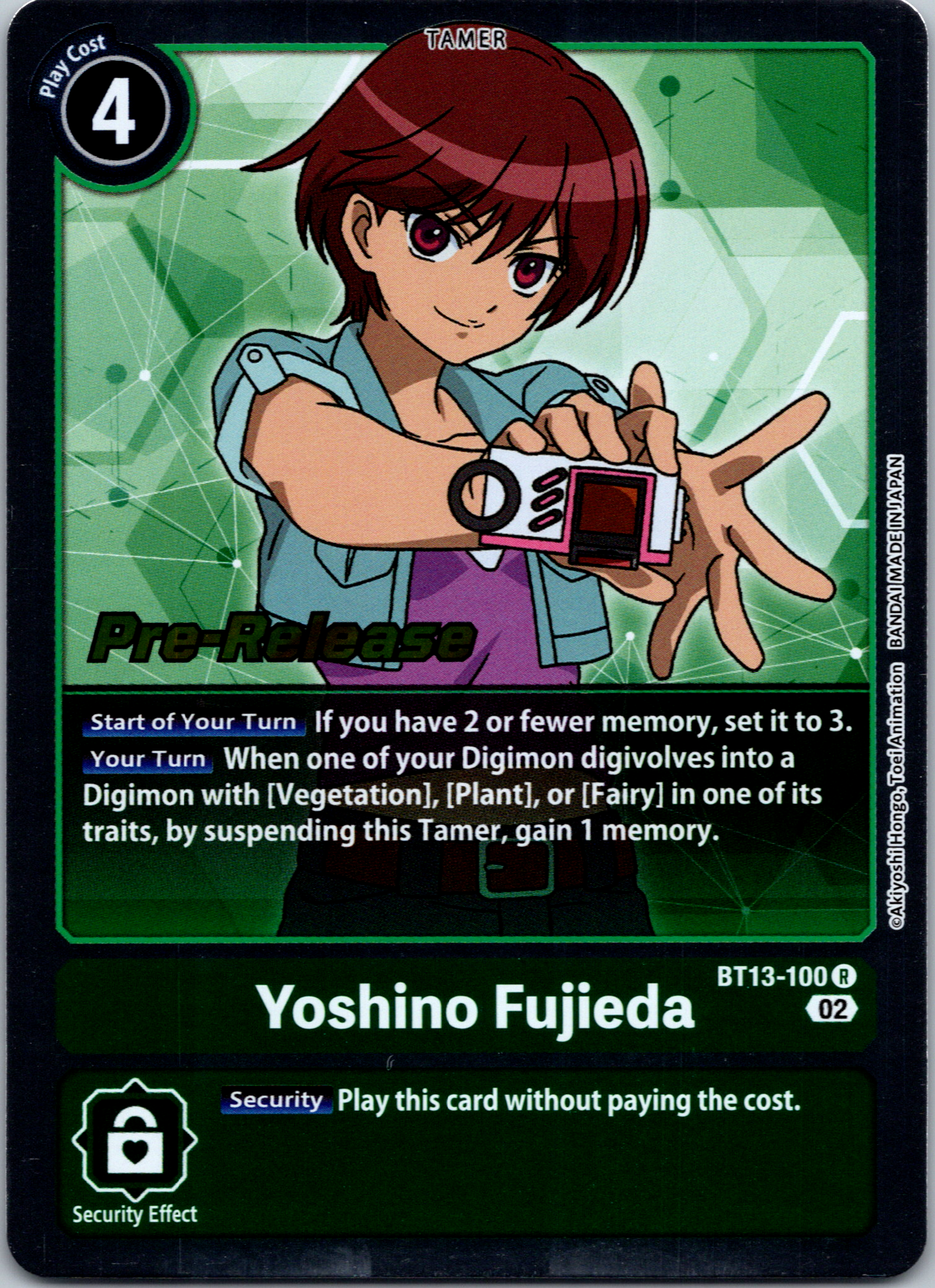 Yoshino Fujieda [BT13-100] [Versus Royal Knight Booster Pre-Release Cards] Foil