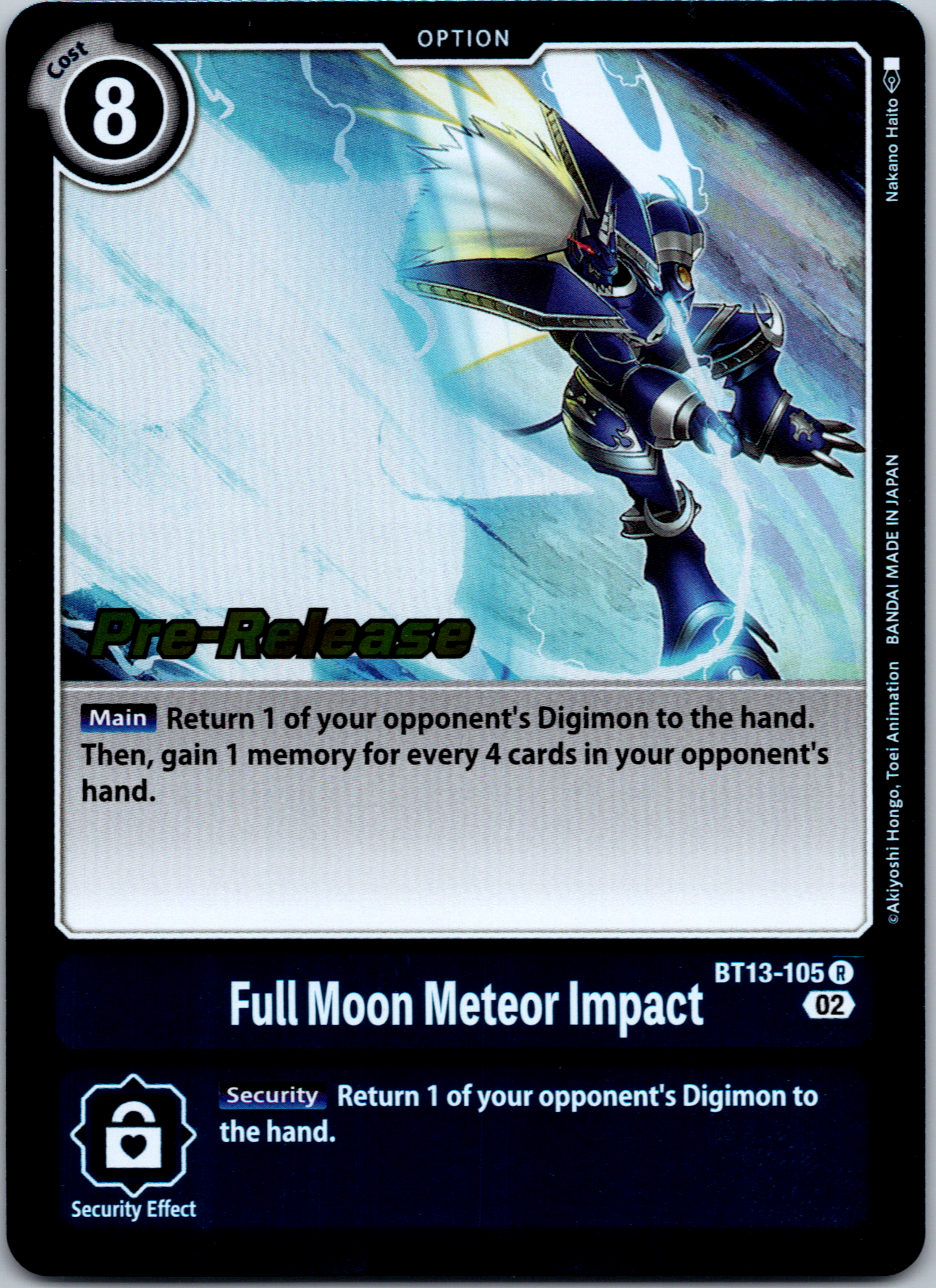 Full Moon Meteor Impact [BT13-105] [Versus Royal Knight Booster Pre-Release Cards] Foil