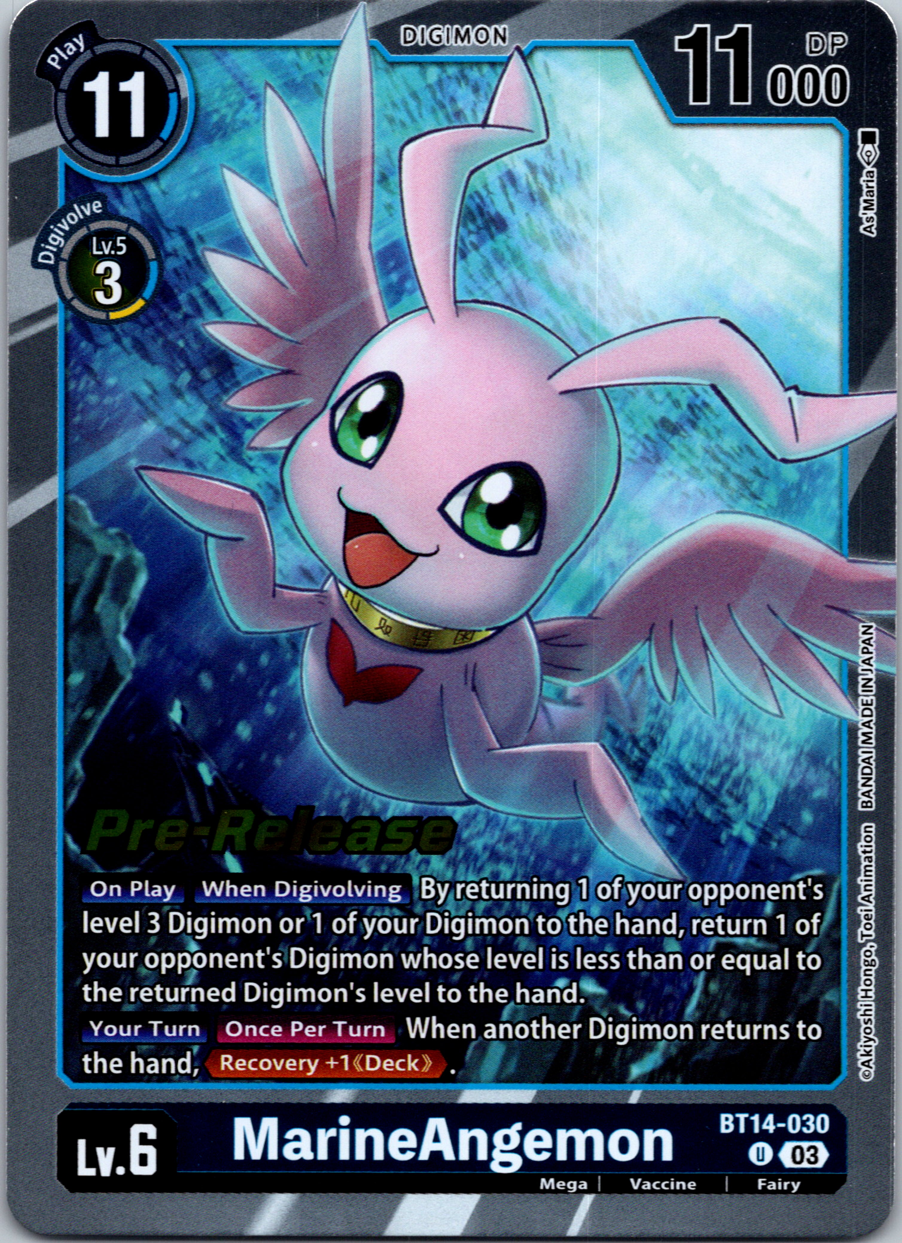 MarineAngemon [BT14-030] [Blast Ace Pre-Release Cards] Foil