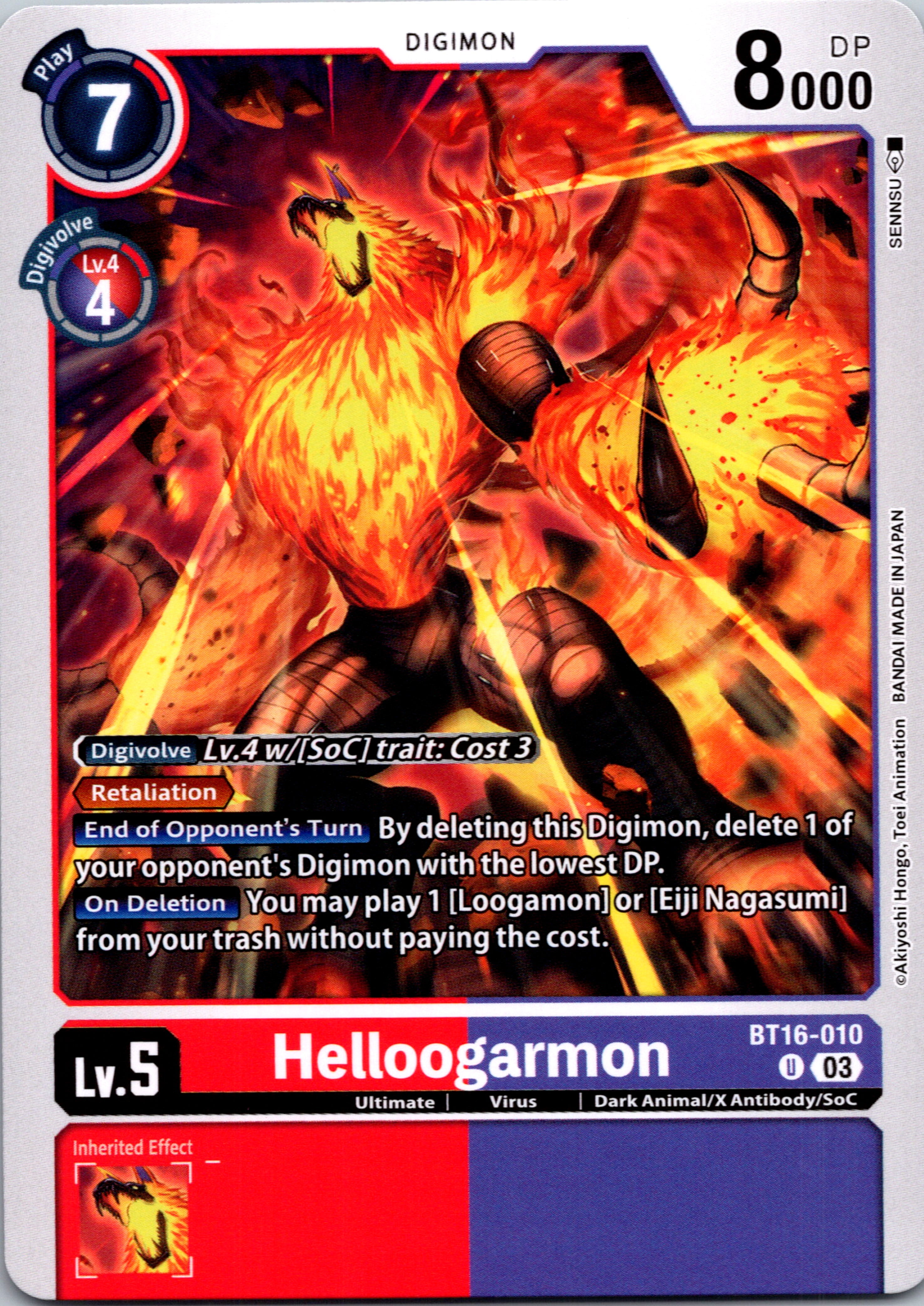 Helloogarmon [BT16-010-U] [Beginning Observer] Normal