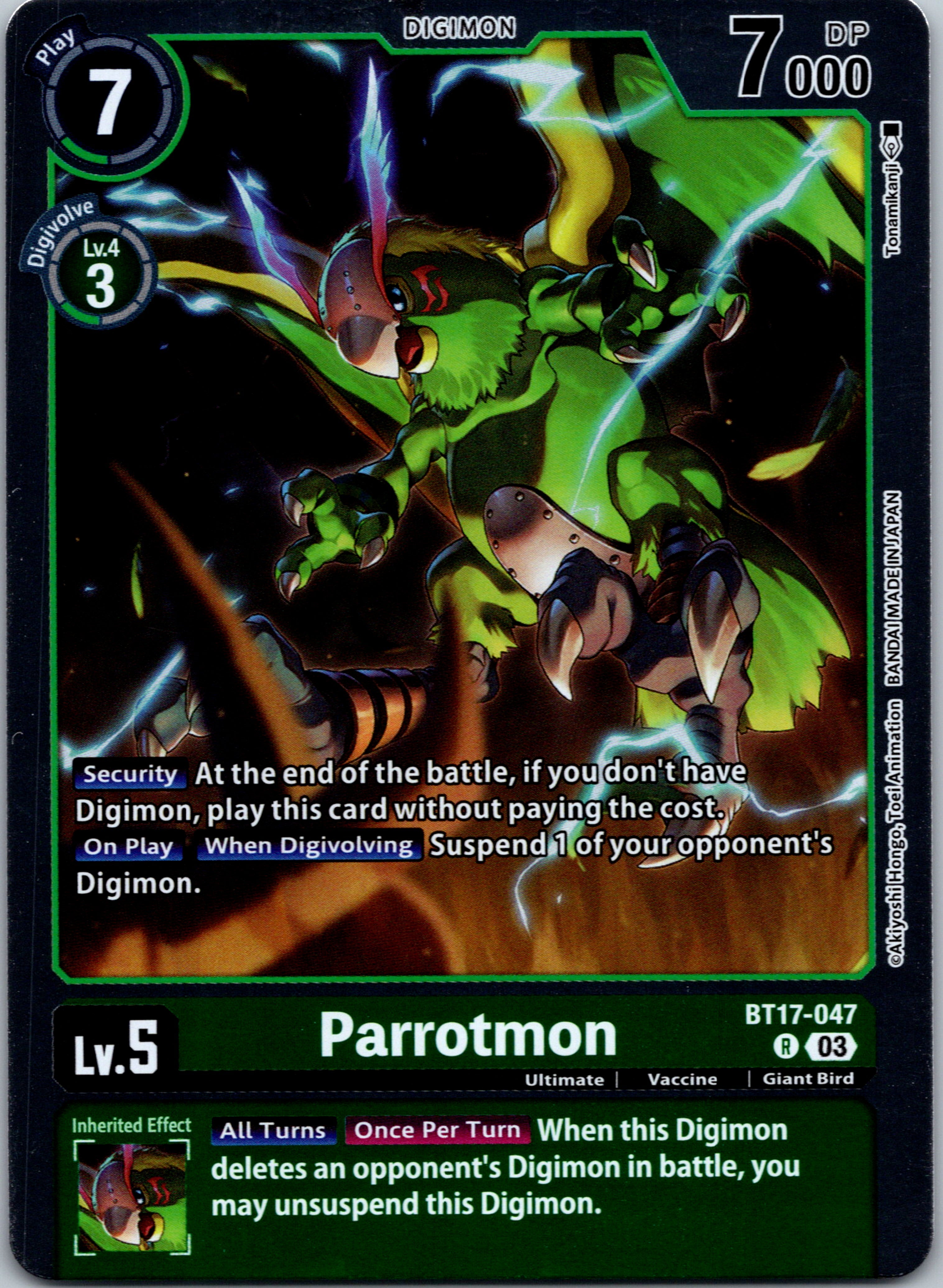 Parrotmon [BT17-047-R] [Secret Crisis] Foil