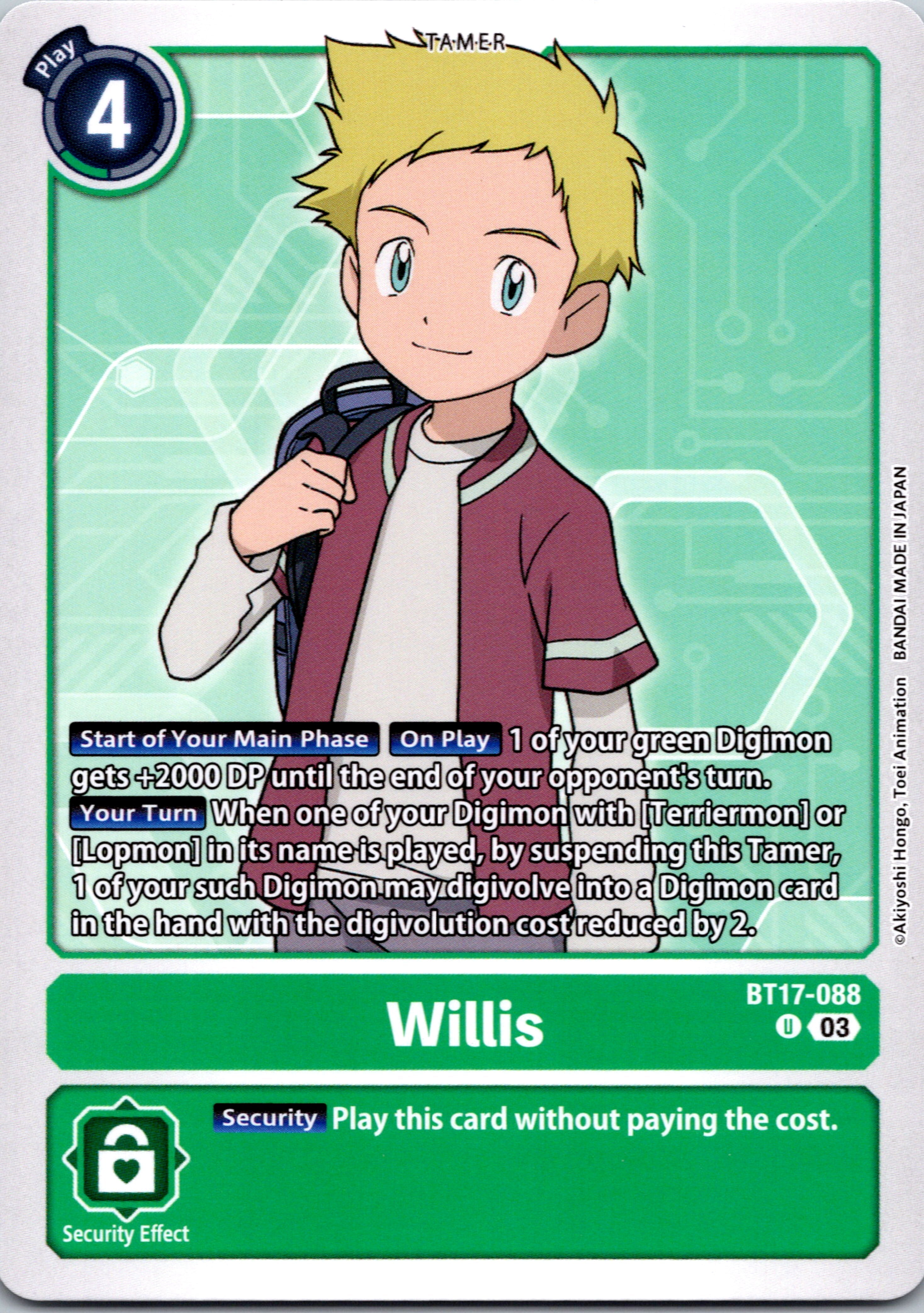 Willis [BT17-088-U] [Secret Crisis] Normal