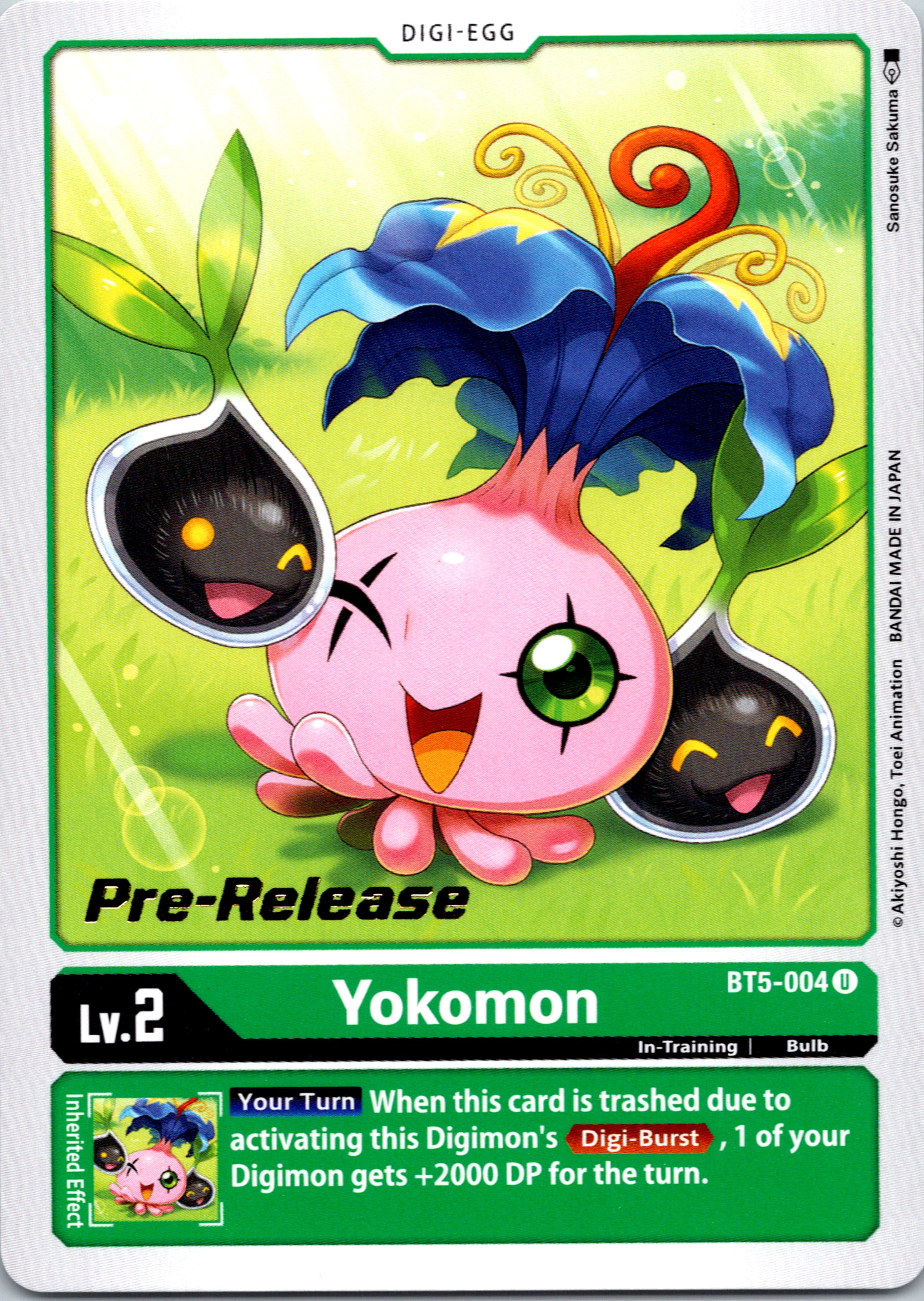 Yokomon [BT5-004] [Battle of Omni Pre-Release Cards] Normal