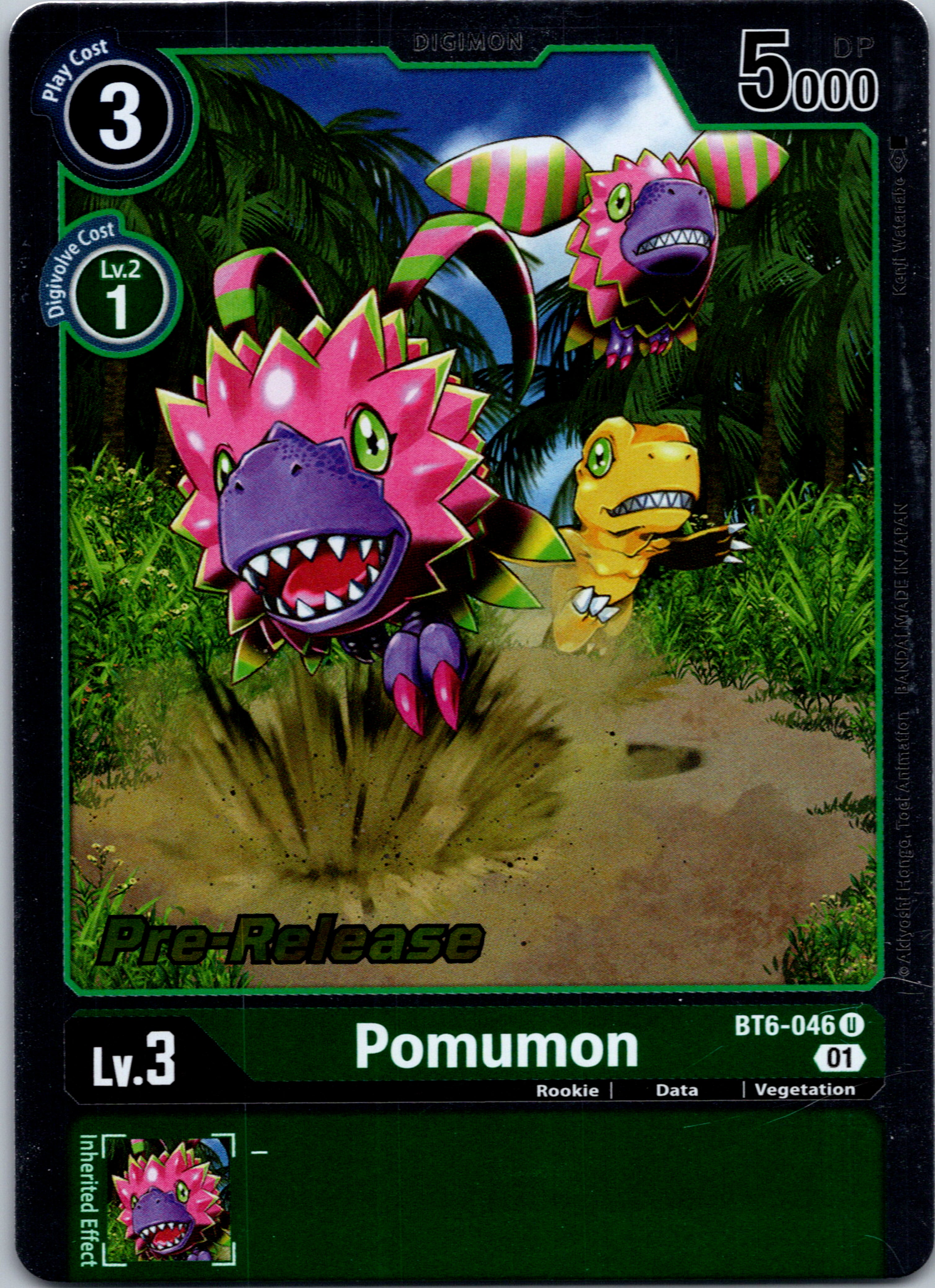 Pomumon [BT6-046] [Double Diamond Pre-Release Cards] Foil