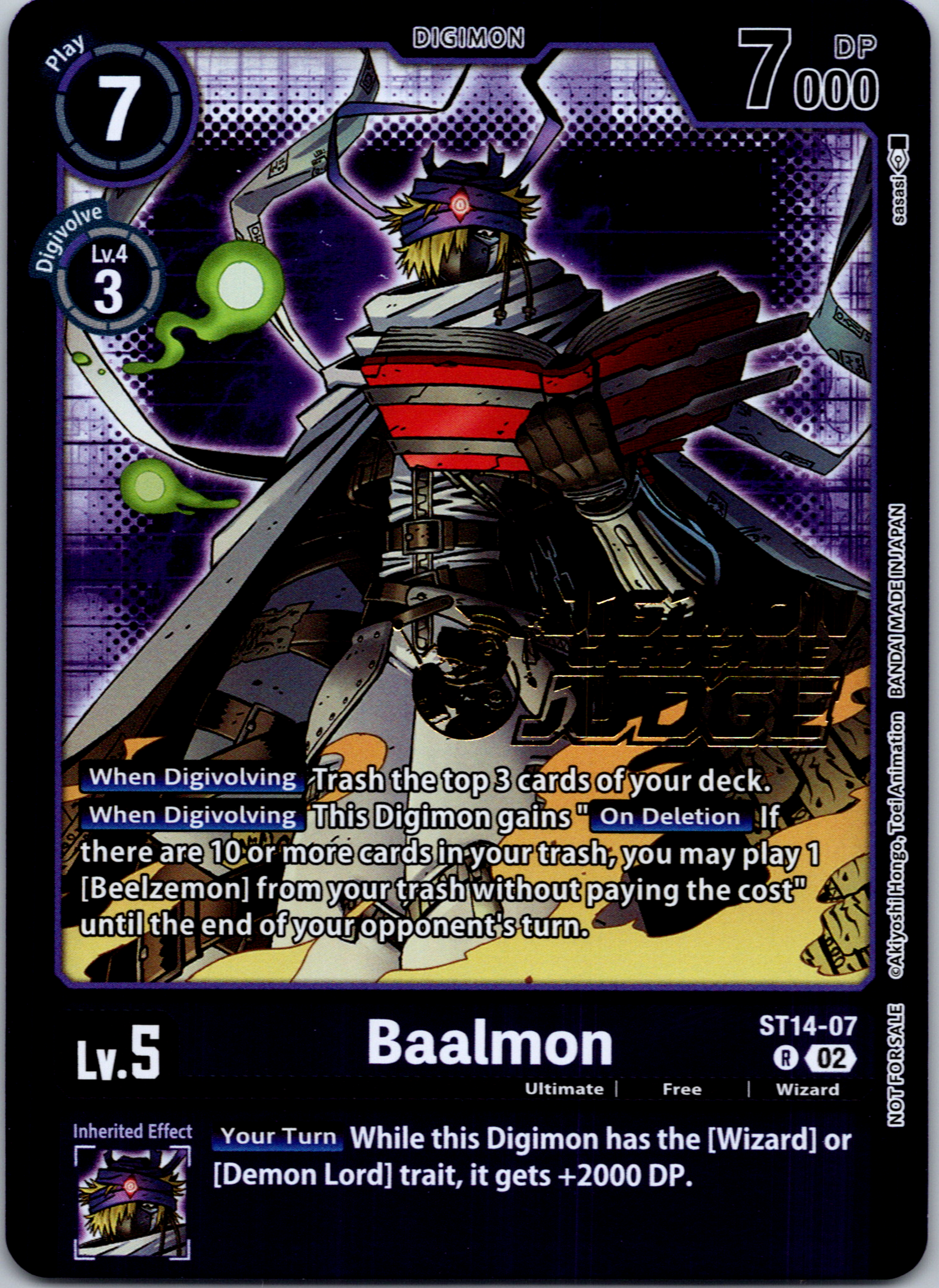 Baalmon - ST14-07 (Judge Pack 4) [ST14-07-R] [Starter Deck 14: Beelzemon Advanced Deck Set] Foil