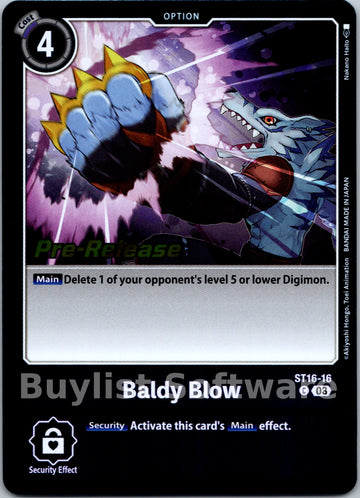 Baldy Blow [ST16-16] [Starter Deck 16: Wolf of Friendship Pre-Release Cards] Foil